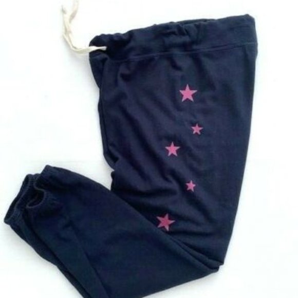 Sundry Jogger Star Sweatpants Midnight Blue / Rose - Picture 1 of 4
